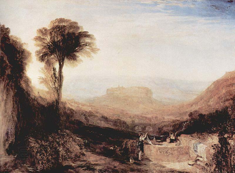 Joseph Mallord William Turner Ansicht von Orvieto oil painting picture